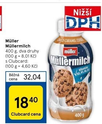 Nápoj mléčný Müllermilch Müller
