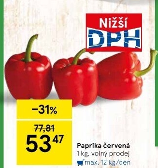 Paprika červená