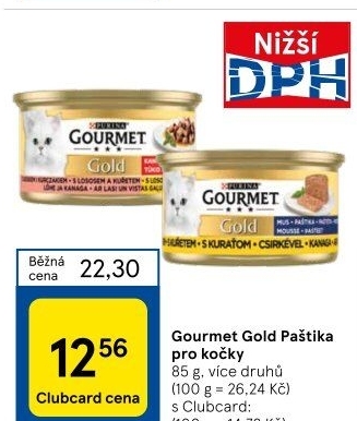 Paštika pro kočky Gold Gourmet Purina