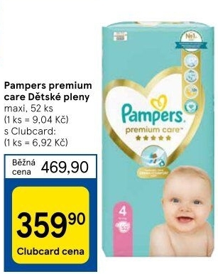 Pleny dětské Pampers Premium Care