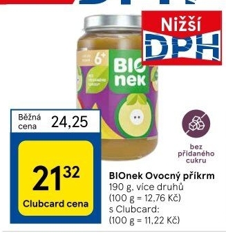 Přesnídávka ovocná Bionek