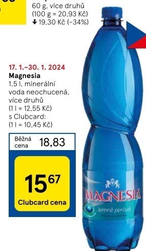 Přírodní voda Magnesia