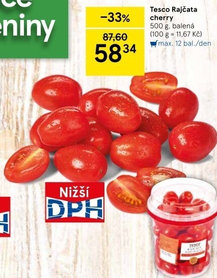 Rajčata cherry Tesco