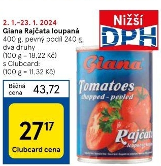 Rajčata loupaná Giana