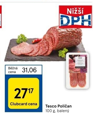 Salám Poličan Tesco