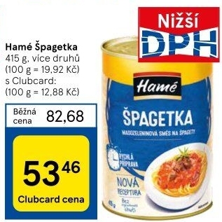 Špagetka Hamé