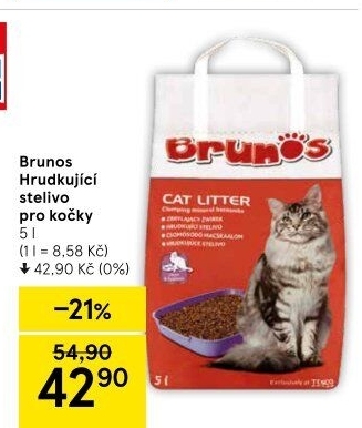 Stelivo pro kočky Brunos