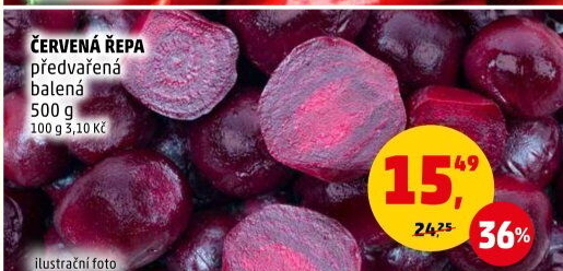 Červená řepa předvařená