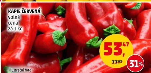 Paprika červená kapie