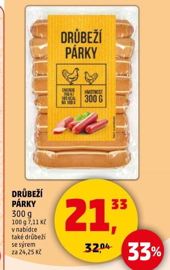 Párky drůbeží