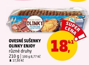 Sušenky ovesné Olinky Enjoy