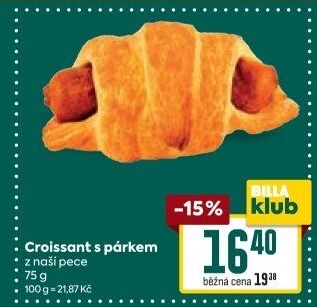 Croissant s párkem