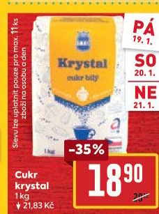 Cukr krystal TTD