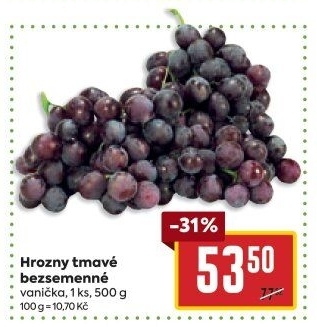 Hrozny tmavé bezsemenné