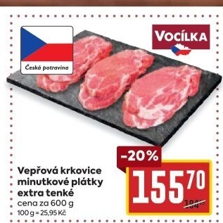 Vepřová krkovice bez kosti Vocílka