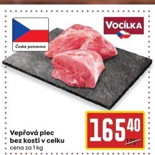 Vepřová plec bez kosti Vocílka