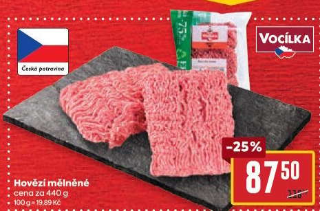Hovězí mleté maso Vocílka