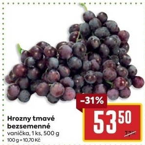 Hrozny tmavé bezsemenné