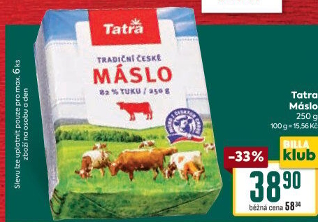 Máslo Tatra