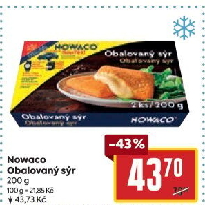 Sýr obalovaný mražený Nowaco