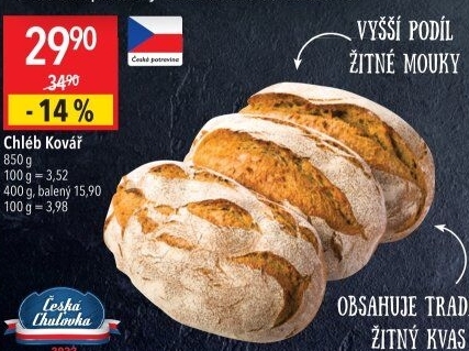 Chléb Kovář Globus