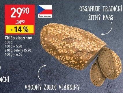 Chléb vícezrnný