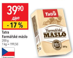 Máslo farmářské Tatra