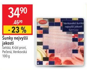 Šunka venkovská nejvyšší jakosti LE&amp