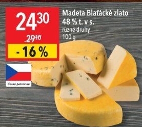 Sýr Blaťácké zlato Madeta