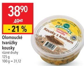Sýr tvarůžky olomoucké kousky s kořením A.W.