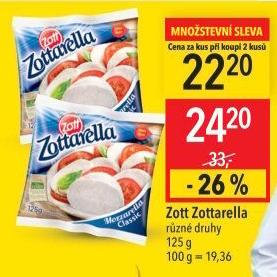 Sýr Zottarella Classic Zott