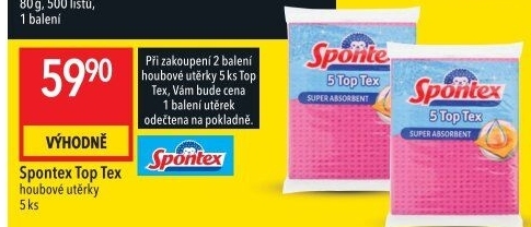 Utěrka houbová Top Tex Spontex
