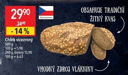 Chléb vícezrnný