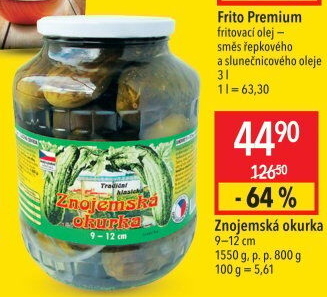 Okurky Znojemská okurka
