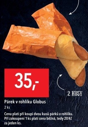 Párek v rohlíku Globus