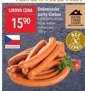 Párky debrecínské Globus