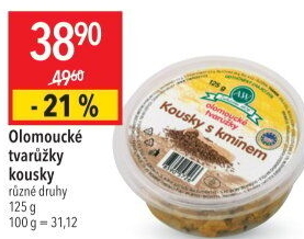 Sýr tvarůžky olomoucké kousky s kořením A.W.