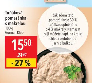 Tuňáková pomazánka s makrelou