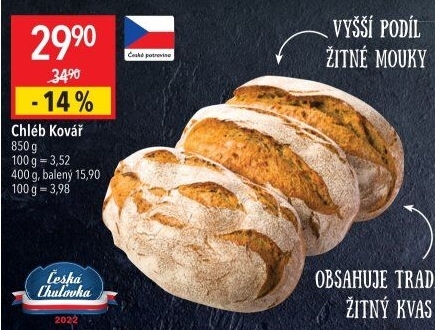 Chléb Kovář Globus