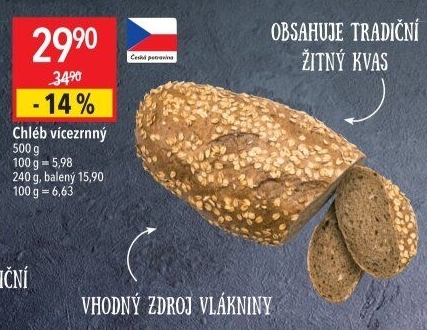 Chléb vícezrnný