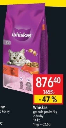 Granule pro kočky Whiskas