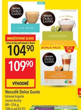 Kapsle Dolce Gusto Nescafé