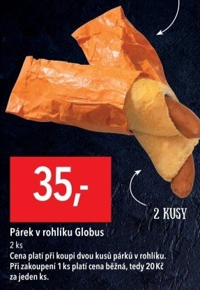 Párek v rohlíku Globus