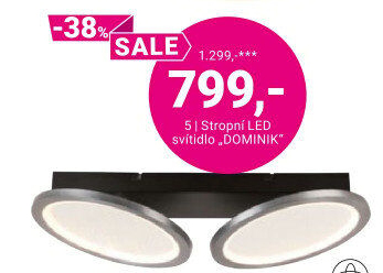 STROPNÍ LED SVÍTIDLO „DOMINIK“