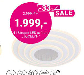 STROPNÍ LED SVÍTIDLO „JOCELYN“