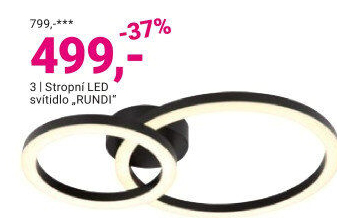 STROPNÍ LED SVÍTIDLO „RUNDI“
