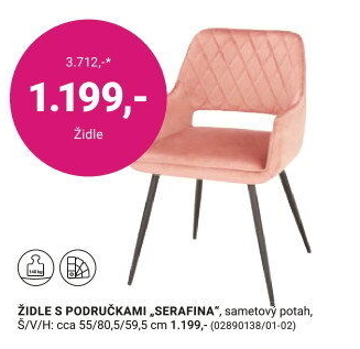 ŽIDLE S PODRUČKAMI „SERAFINA“