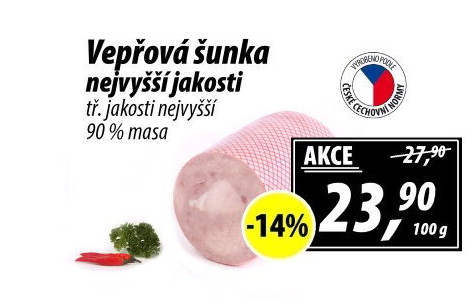 Šunka vepřová nejvyšší jakosti
