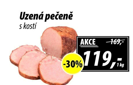 Uzená pečeně s kostí