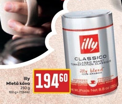 Mleté kávy Illy
